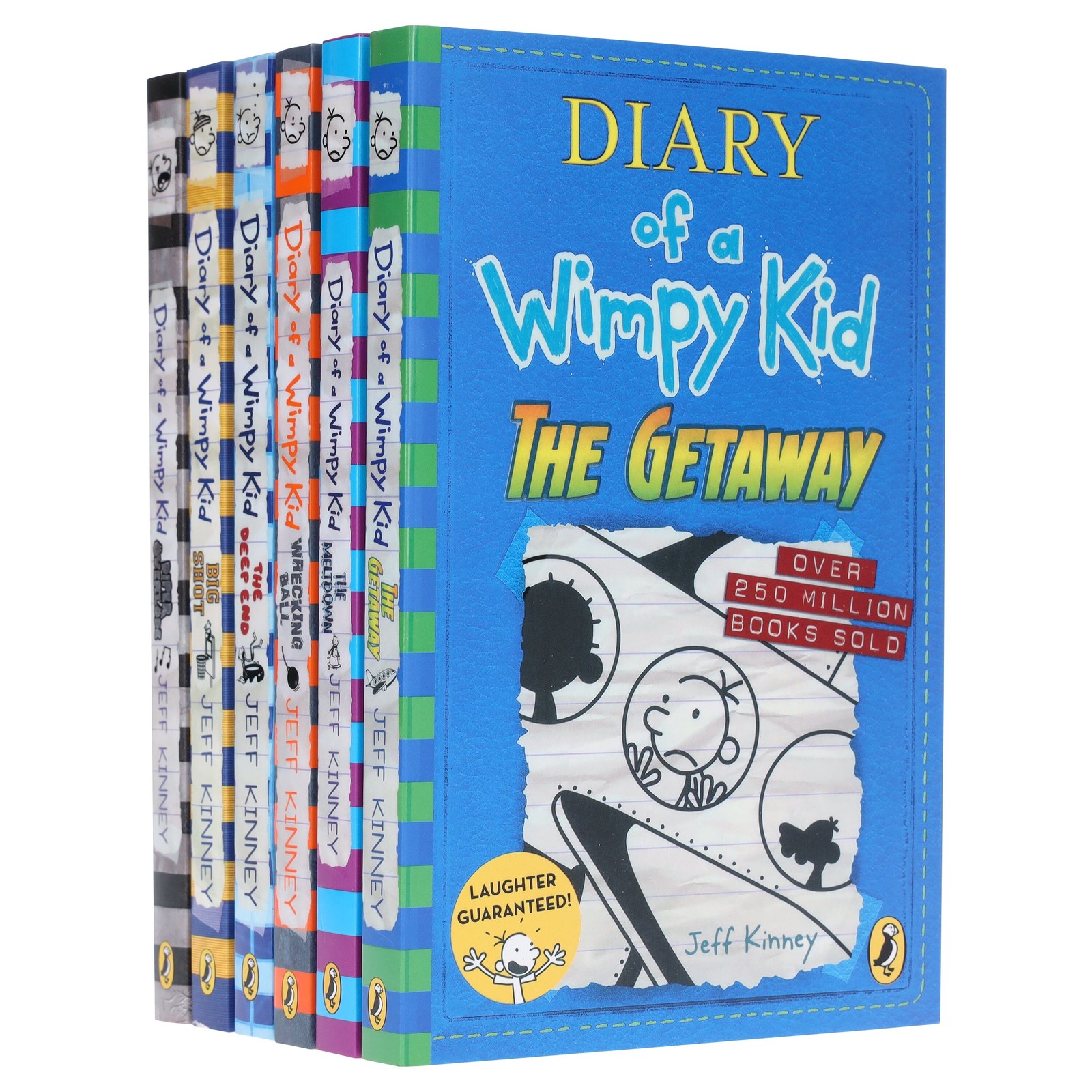 Diary of a Wimpy Kid by Jeff Kinney 6 Books Collection Set - Ages 7+ - Paperback