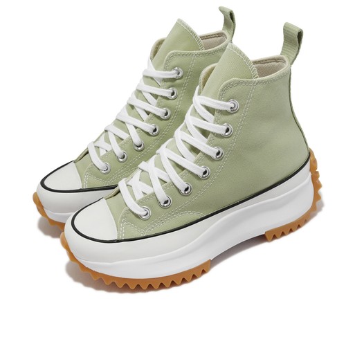 

Converse Run Star Hike HI Green White Gum Мужчины Унисекс Повседневная платформа A00552C, Зеленый, Run Star Hike Hi