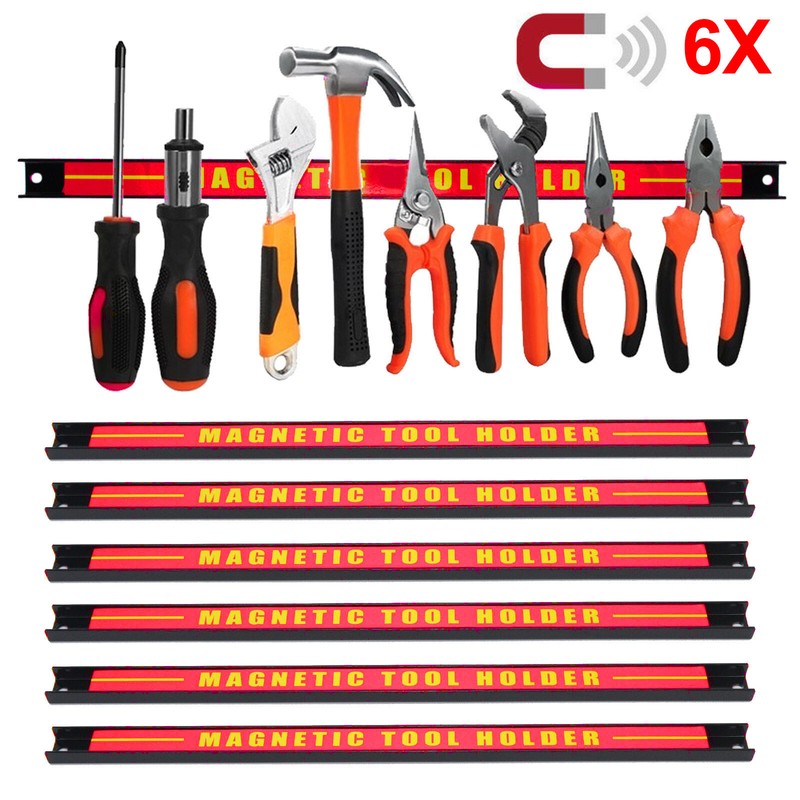 6x Magnetleiste 46cm Magnet Werkzeughalter Werkzeugleiste Halterung DE