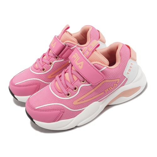 

Fila J812X Peach White Kids Women Strap LifeStyle Повседневная обувь Кроссовки, Розовый, J812x