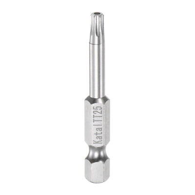 TT25 Magnetic Security Star 7 Point Torx Screwdriver Bit 1/4'' Hex Shank 2''