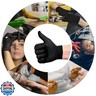 L3 Level 3 Nitrile Gloves - Professional Heavy Duty Disposable Gloves - Latex Free - Fits Snug - Box of 100