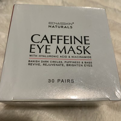 Enaskin Naturals Brightening Eye Masks 30 Pairs Caffeine Under Eye Patches fo...