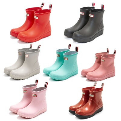 HUNTER PLAY SHORT TRAVEL BOOT レディース　24cm HUNTER ブーツ ユニセックス プレイ ショート トラベル