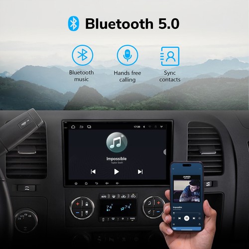 For 2007-2014 Chevy Silverado 1500 2500 Android 12 Carplay Car Stereo Radio GPS