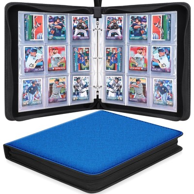 360 Pockets Toploader Binder,Holds 3 x4  Toploaders Top Loader Card Storage Case