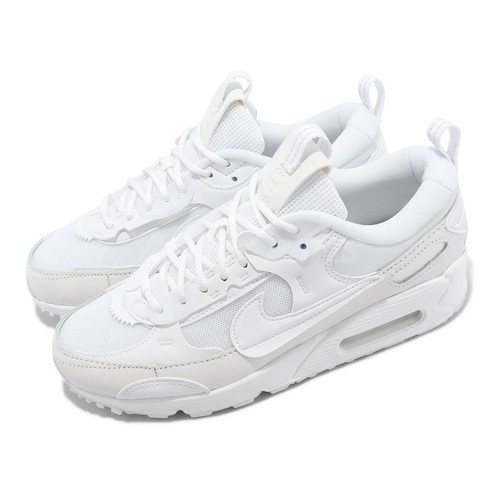 Nike Wmns Air Max 90 Futura Triple White Women Casual Lifestyle Shoes DM9922-101