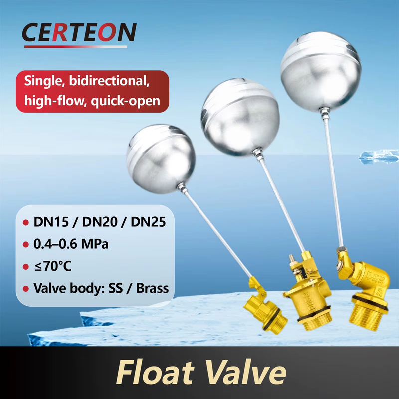 Automatic SS Float Valve 1/2 3/4 1 Inch Adjustable Water Level Control Valve Bid