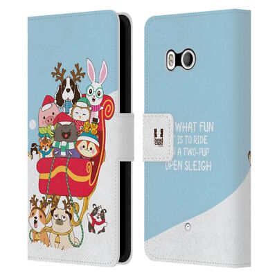 HEAD CASE DESIGNS WILBUR STAR LEATHER BOOK WALLET CASE COVER FOR HTC PHONES 1