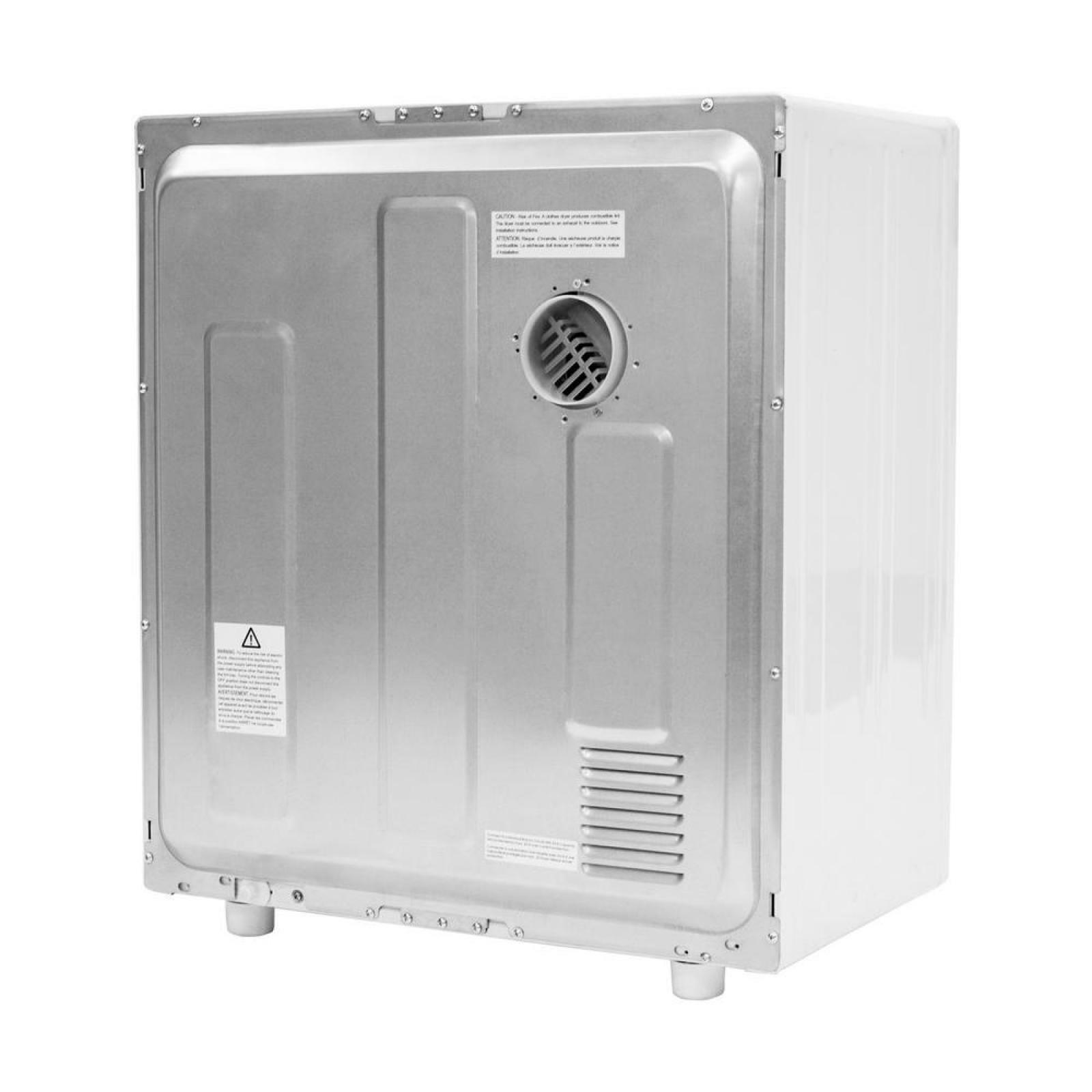 2.6 cu ft Portable Compact Electric Mini Dryer w Wall Hanging Brackets White