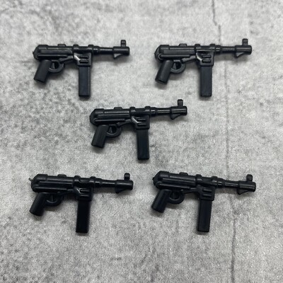 5pack MP40 Sub machine gun Blocks Weapons Accessories for Minifigures B21671
