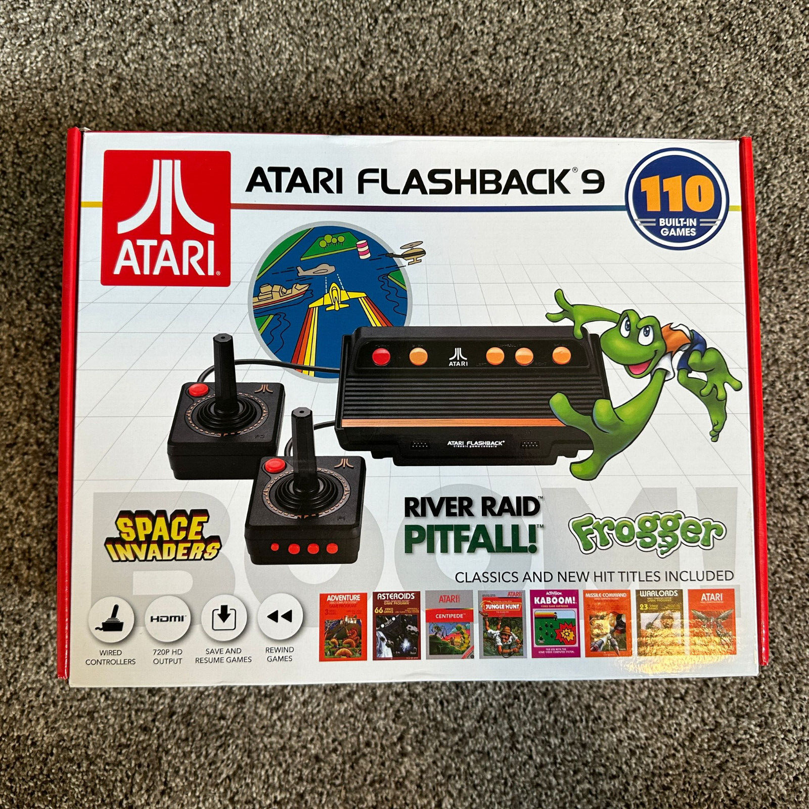 Atari Flashback 9 HDMI Retro Console Built-in Games 1200 2 Controllers AtGames