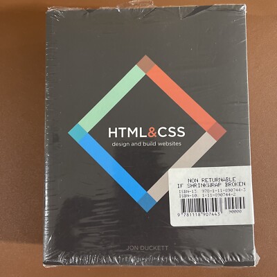 Web Design with HTML, CSS, JavaScript and JQuery Set by Jon Duckett (2014, Trade