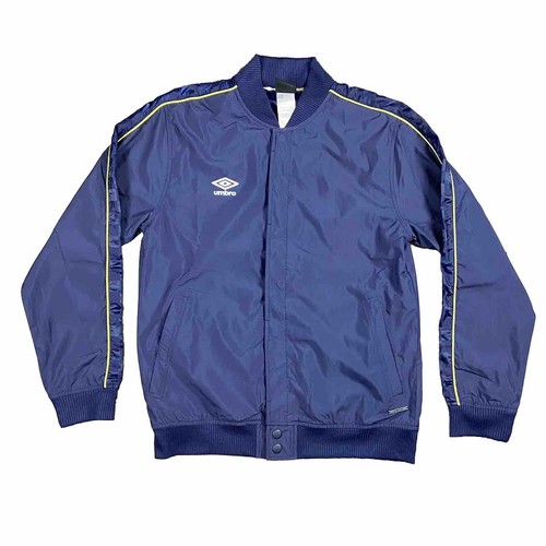 Umbro Premier League Men's Sporty Style Blue Button Up