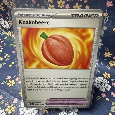Pokémon Trainer Karte Koakobeere 140/142 Normal | Stellarkrone | DE