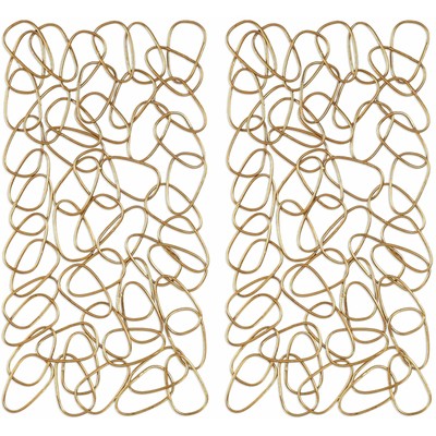 Uttermost 4124 In the Loop Gold Wall Art Set of 2