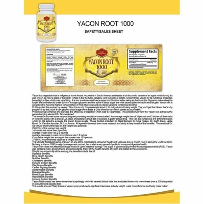 Herbal Oolong Tea Bags Yacon Root 1000 Fat Burner Weight Loss Dietary Capsules