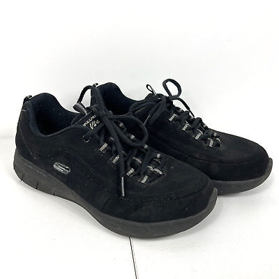 Skechers Synergy 2.0 Black Classic Women s Lace Up Sneakers Size 7
