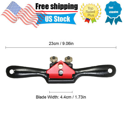 9'' Spoke Shave Plane Metal Blade Wood Manual Planer Woodworking Hand Tool Z7Q0