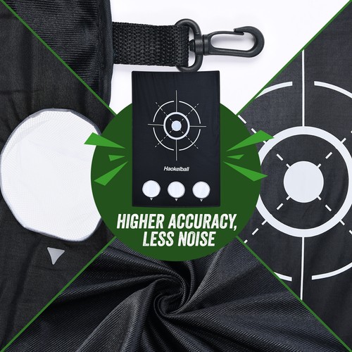 10x7.5ft Heavy Duty Golf Practice Net with Target Cloth Driving Golf Hitting Net