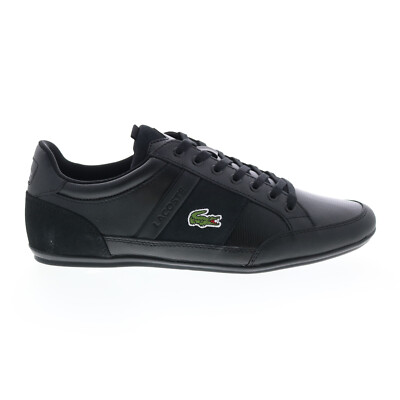 Lacoste Chaymon Bl 22 2 Cma Мужские черные кожаные кроссовки Lifestyle Обувь