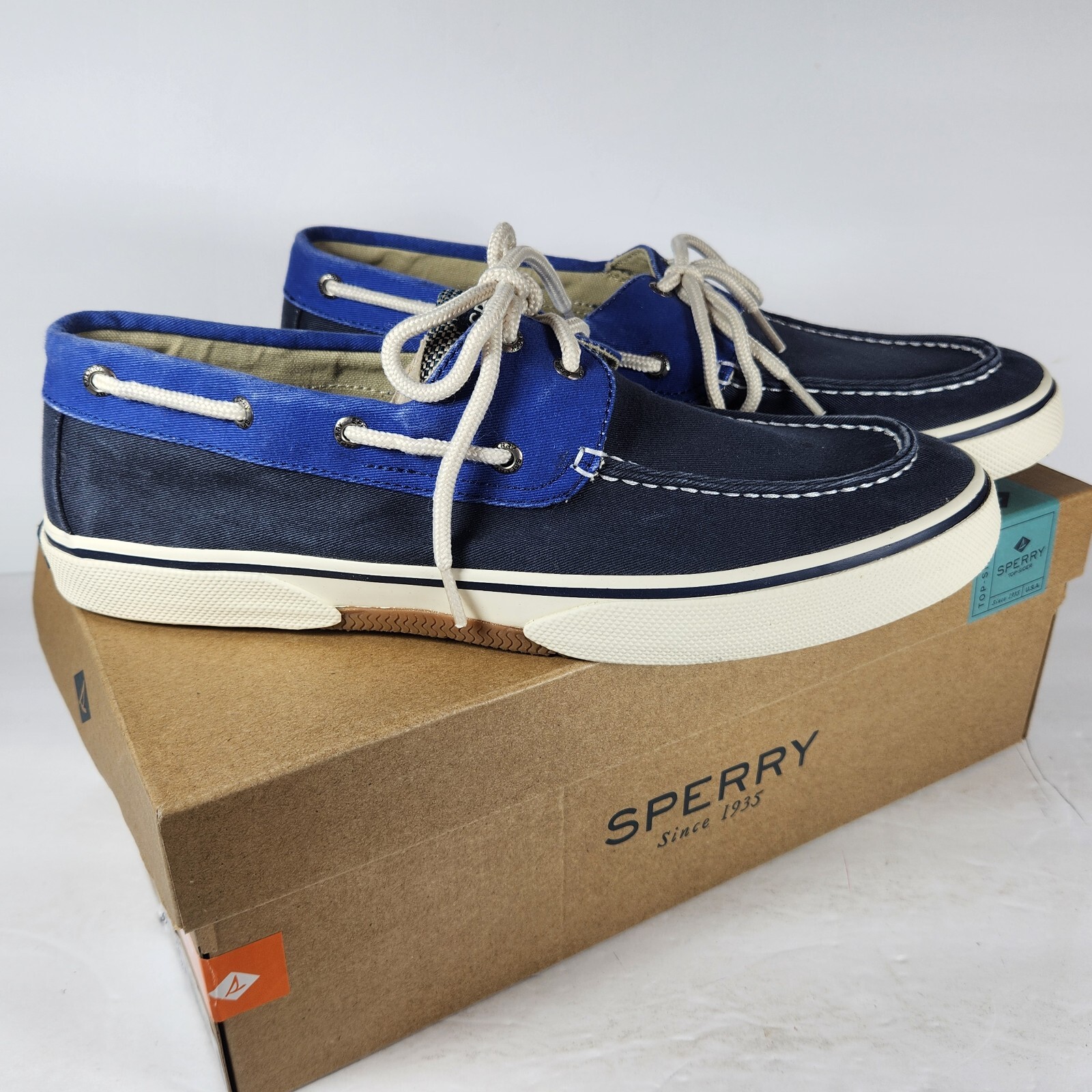 趣味 NAVEYARD Sperry Topsider A/O 2-Eye Nautical Nubuck - Marine Navy