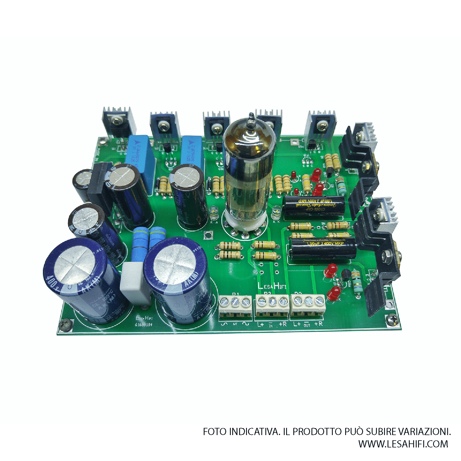 Kit Preamplificatore Valvolare 6J1 Jolooyo - Circuito Assemblato Fai Da Te Audio