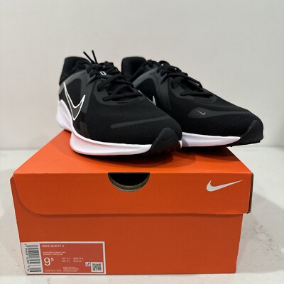 Nike QUEST 5 Road Running Shoes Sneakers Black Men's 8