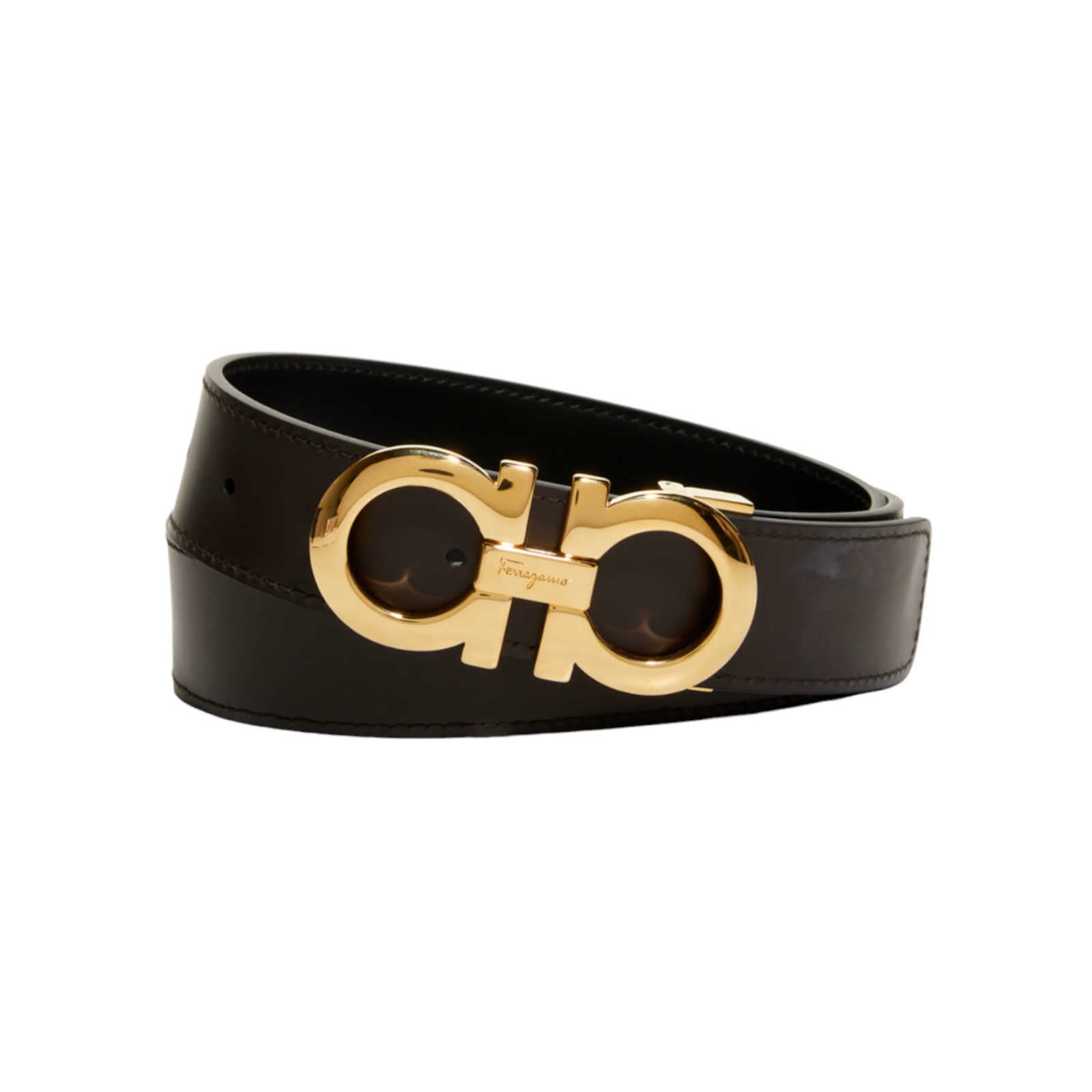 Salvatore Ferragamo バレッタ　ブラック×ゴールド フェラガモ バレッタ ヘア アクセサリー レディース ブラック