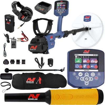 Minelab GPZ 7000 All Terrain Gold Metal Detector with Pro Find 35, Carry Bag
