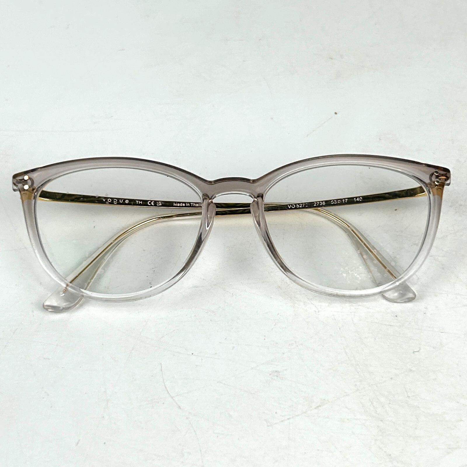 Vogue VO 5276 Eyeglasses Womens Brown Metal Cat Eye Frame 53-17-140 mm