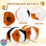 Mushplushies Guinea Pig Stuffed Animal, Cute Guinea Pig Plush for Kids, Realistic Stuffed Animals Small Live Animals Toys for Boys Girls Children's Christmas Birthday Gifts(Multicolor)