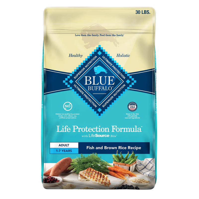 Life Protection Formula Natural Dry Dog Food, Fish & Brown Rice, 30-Lb. Bag