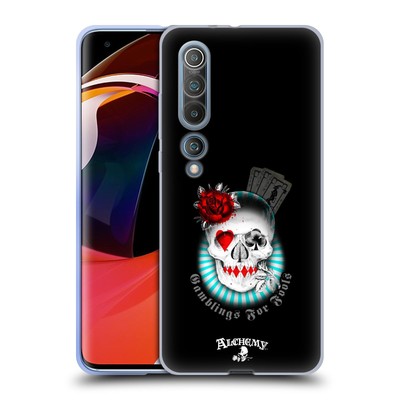 OFFICIAL ALCHEMY GOTHIC SKULL AND CARDS SOFT GEL CASE FOR XIAOMI PHONES
