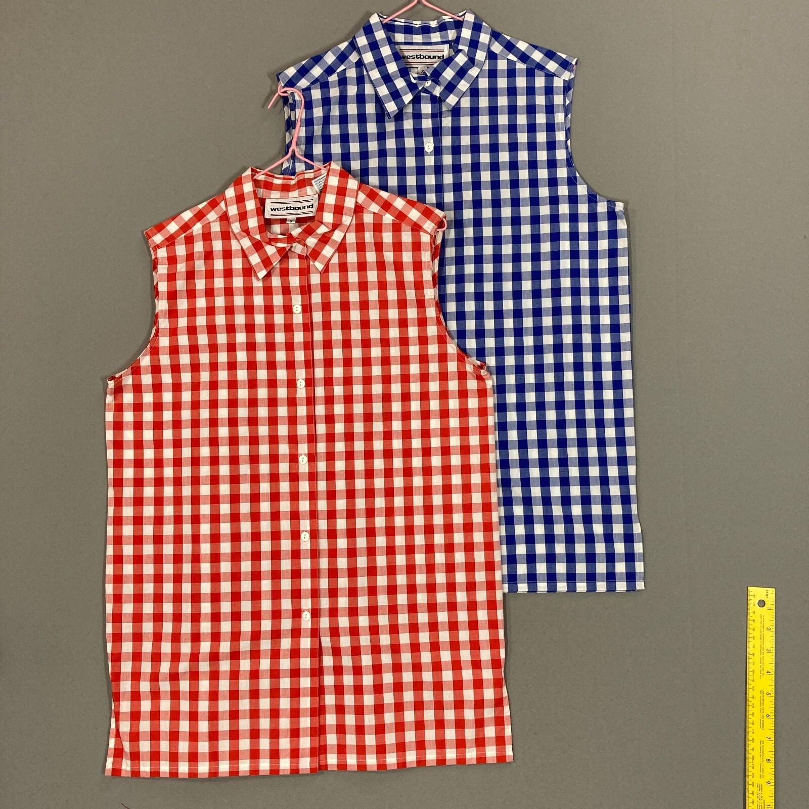 riko Gilet blouse(Gingham check)