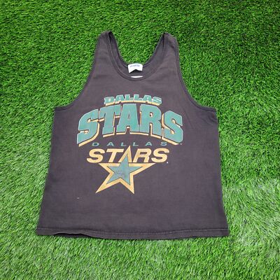 Vintage Dallas Stars Tank-Top Large 21x28 Black
