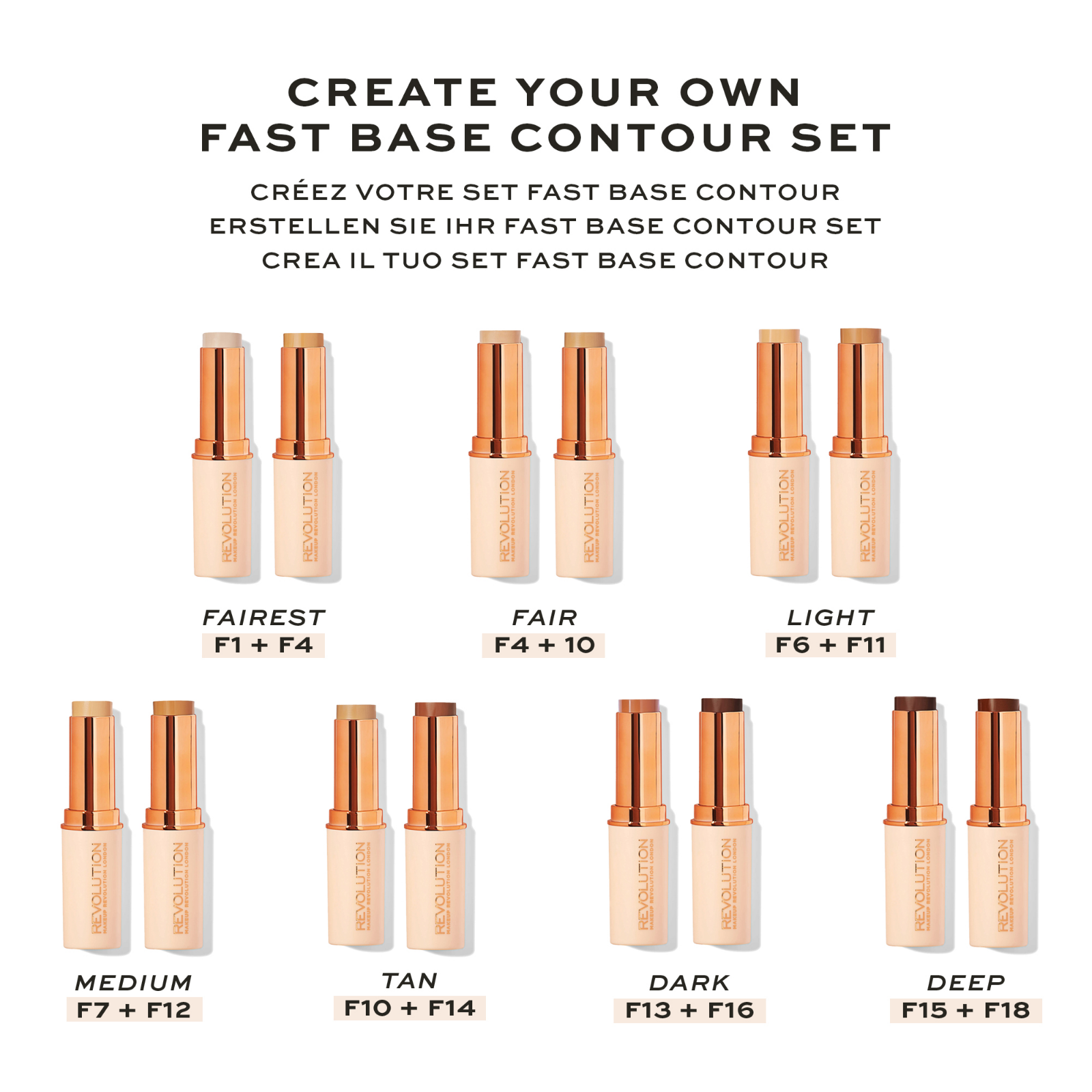 Makeup Revolution Fast Base Stick Foundation Pick shade - Buy 2 Get 1 Free