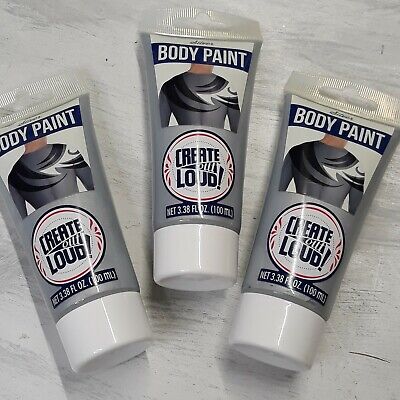 Create Out Loud Silver Body Paint Costumes Face Paint Stage Makeup Theatrical x3