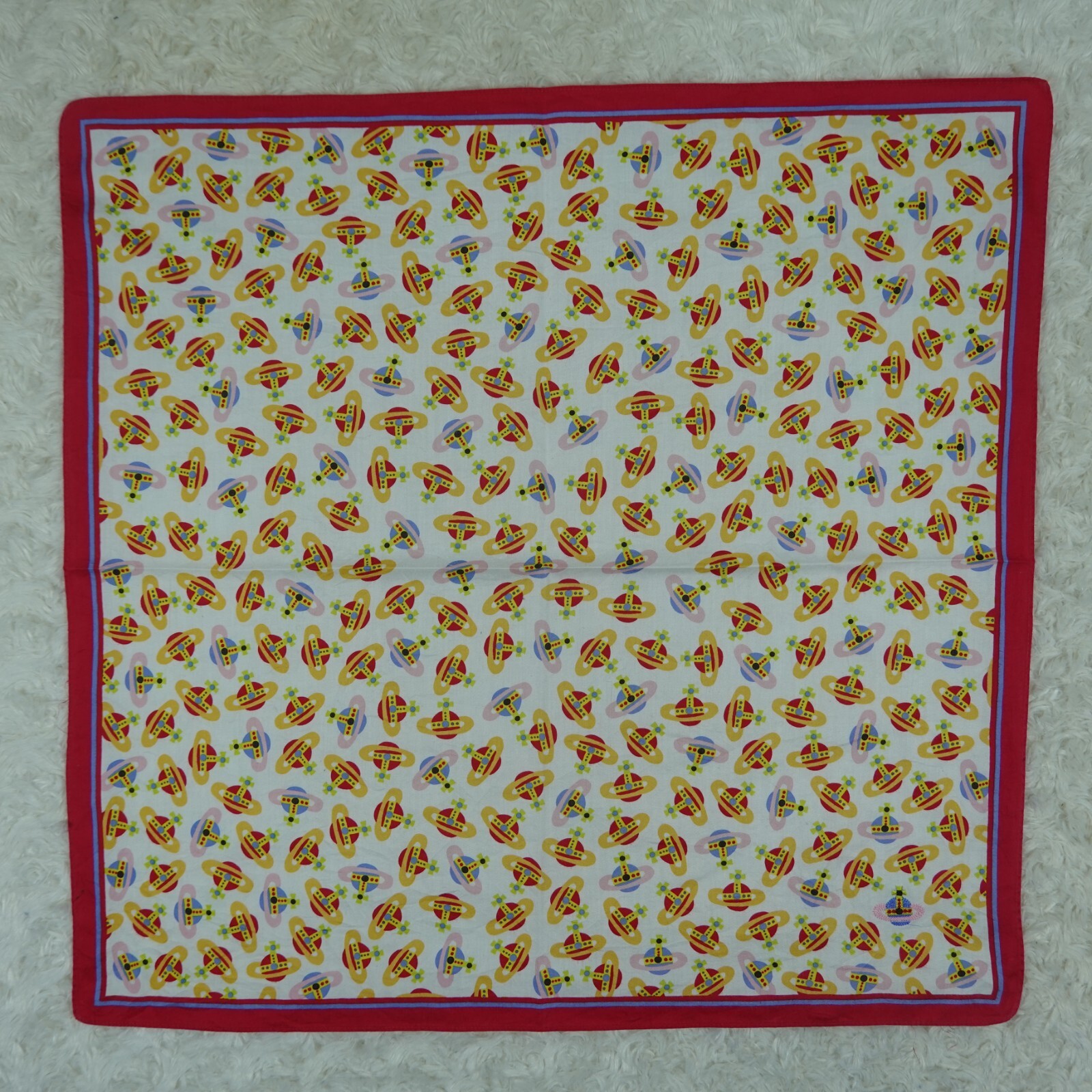 小物 Vivienne westwood N678 VIVIENNE WESTWOOD Logo Cotton Scarf Scarves Pocket