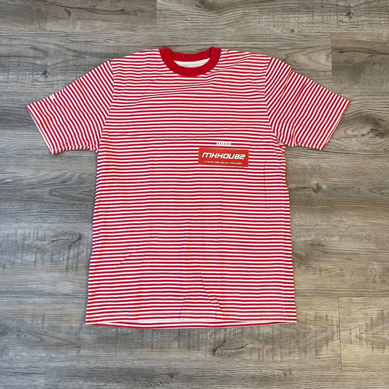 Vintage Palace Skateboards Aquabat T-shirt Tee Striped Vintage Palace Skateboards Aquabat T-shirt Tee Striped