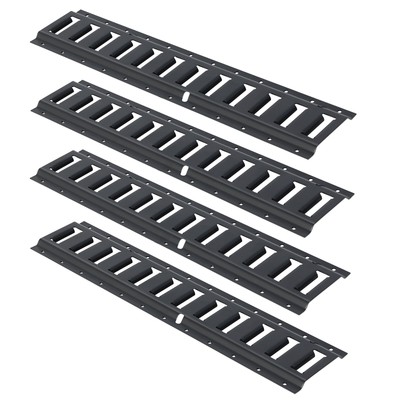VEVOR E Track Tie Down Rails 4 Pack 2' E-Tracks Power Coated for Cargo Trailers