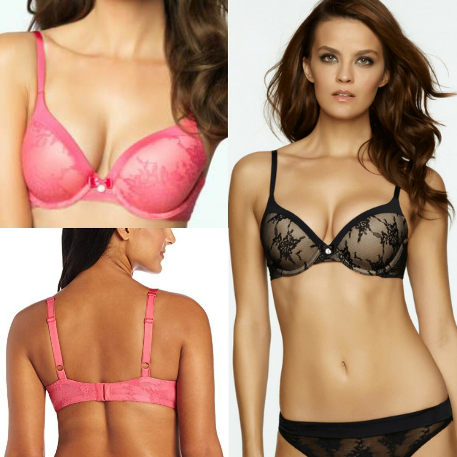 Felina Parisienne All Over Lace Demi Bra 150695 Various Sizes