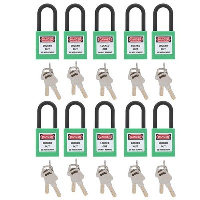 Sonew 10 Set Sicherheits Vorhängeschloss, Lockout Tagout für Fabriken, Bauste...