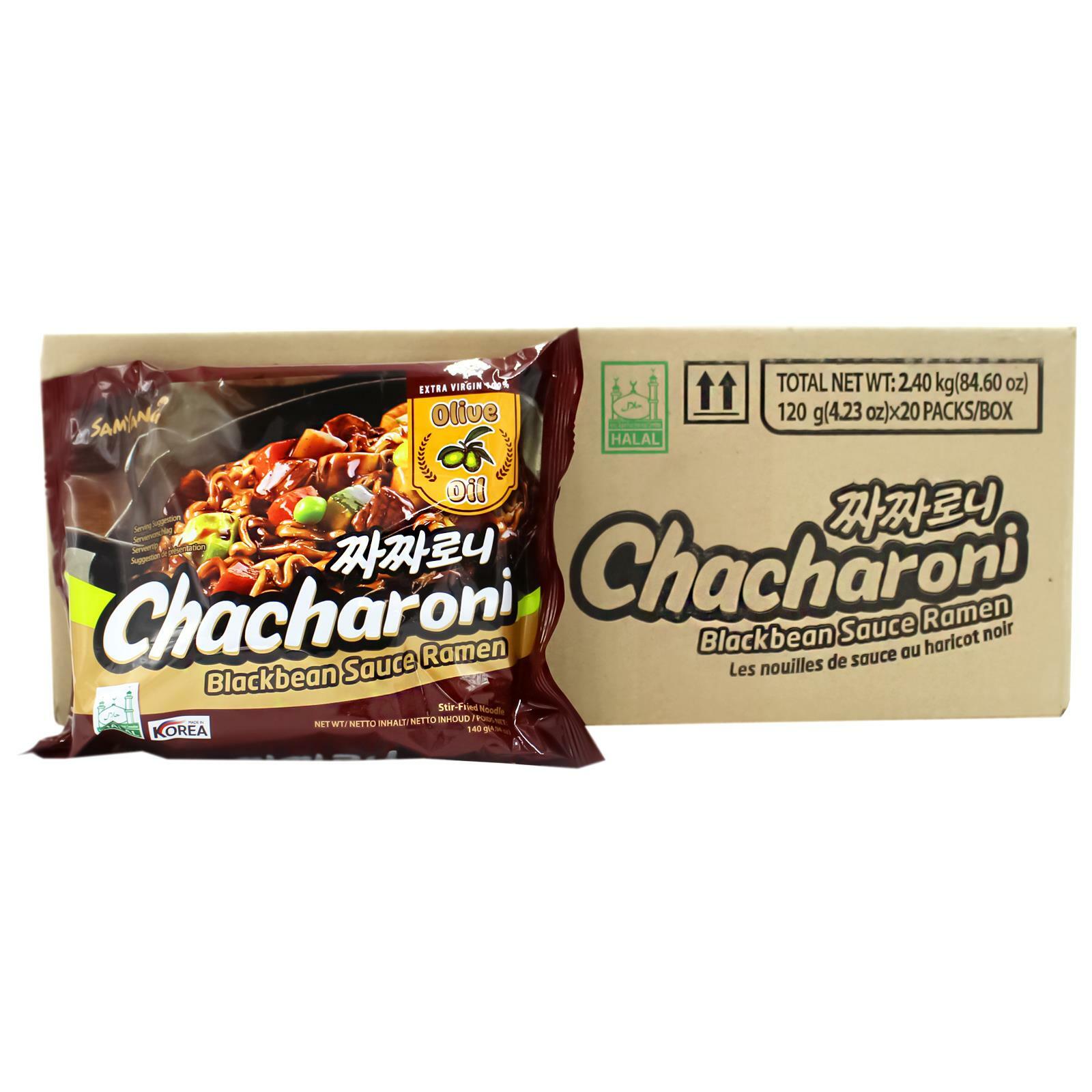 20x140g Samyang Chacharoni Koreanische Instant Nudeln mit Sojabohnenpaste 