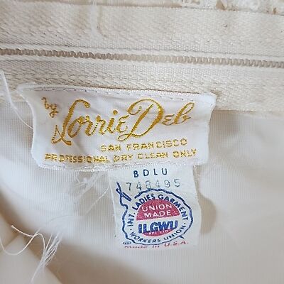 Lorrie Deb Vintage 60s Wedding  Dress/ 5/6 (S)