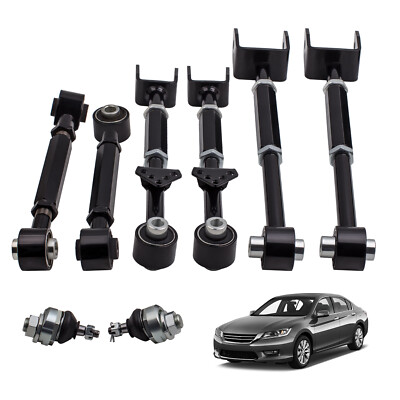 6pcs Suspension Rear Camber Control Arms Toe Kit for Acura TL 2009-2013