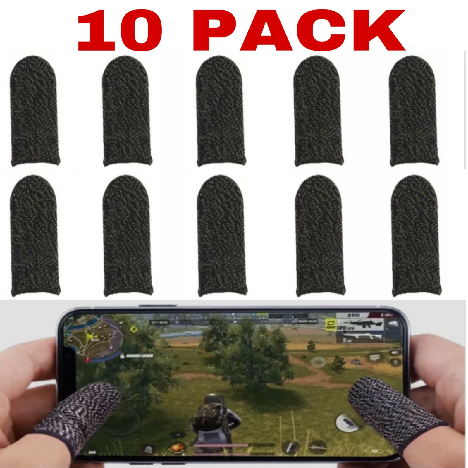 Gaming Finger Sleeves - Breathable, Sweatproof
