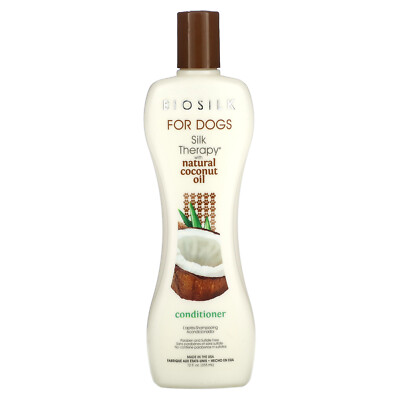 Silk Therapy with Natural Coconut Oil Conditioner, For Dogs, 12 fl oz (355 ml)
