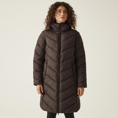 Regatta Womens Andia II Longline Long Length Quilted Padded Jacket Coat