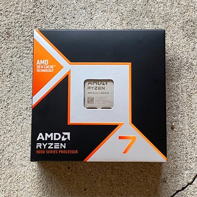 AMD RYZEN 7 9800X3D 8-Core, 16-Thread Processor - New, Unopened, Ready to Ship